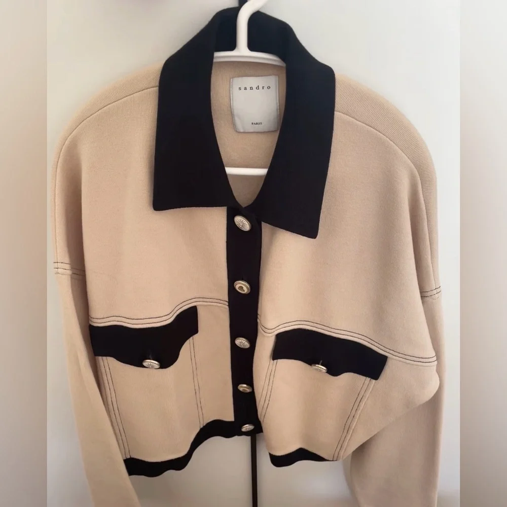 Sandro Cropped Cardigan - Picture 7 of 11